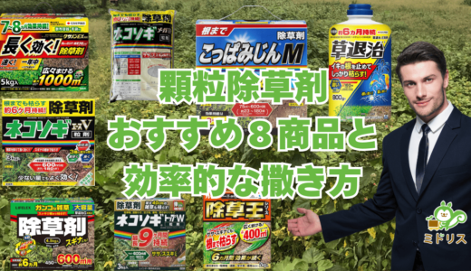 顆粒タイプの土壌処理型除草剤おすすめ商品8選｜粒剤の撒き方も解説