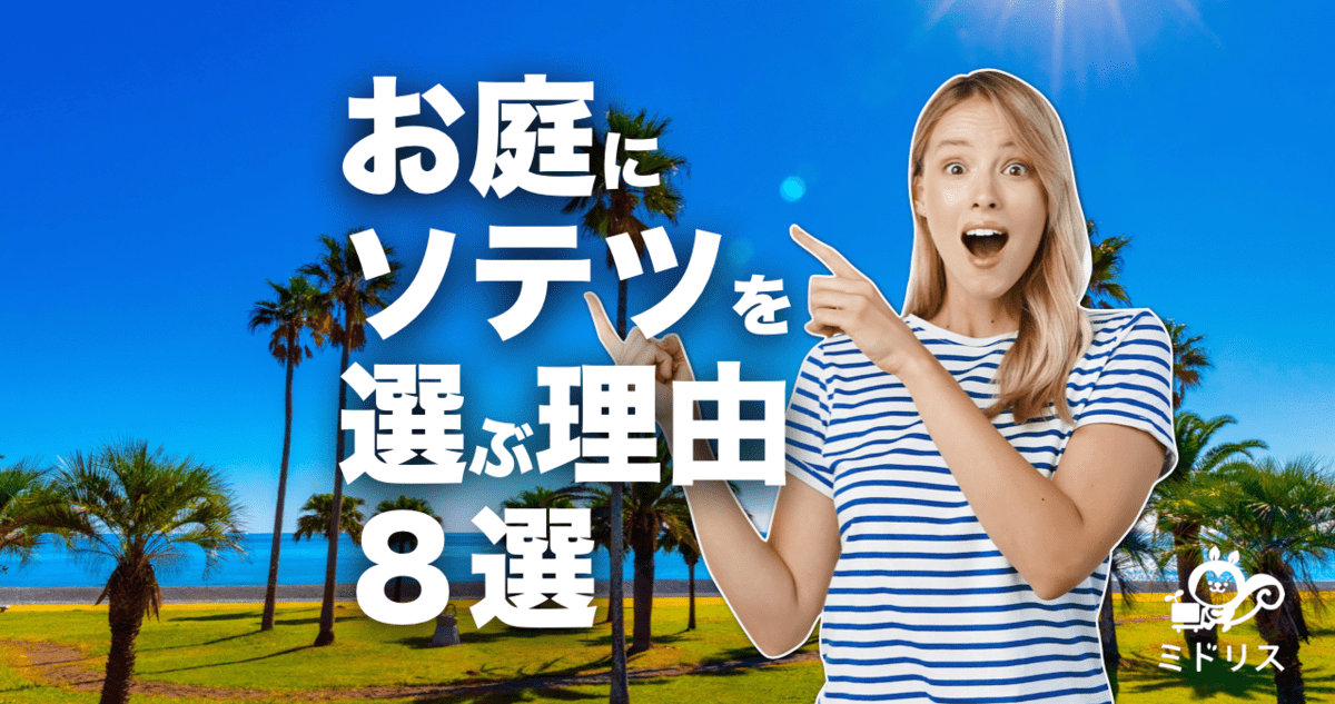 お庭にソテツを植える８つのメリット｜地植えの注意点は水捌けと寒さ | ミドリス｜雑草対策クラピアの販売・施工