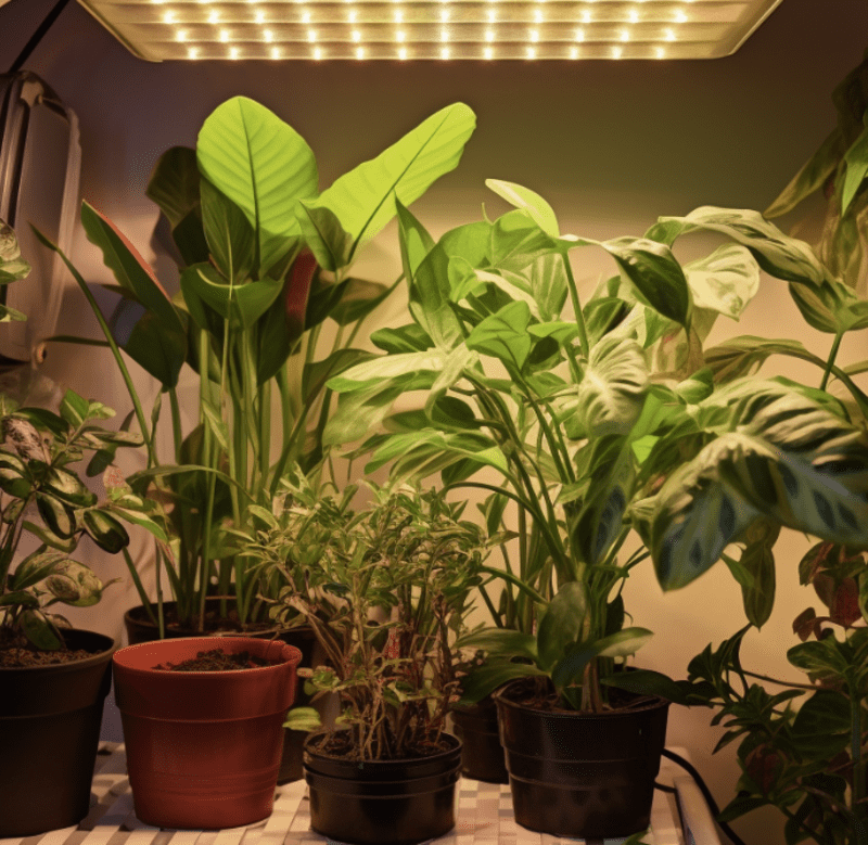 観葉植物用の育成（成長）ライト　天板タイプ
