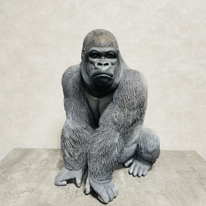 シルバーバック デカ黒ゴリラ 大 グッズ 高さ53cm